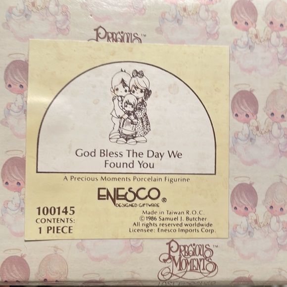 Precious Moments ‘God Bless the Day We Found You” 1986 #100145. Collectible - Picture 4 of 7